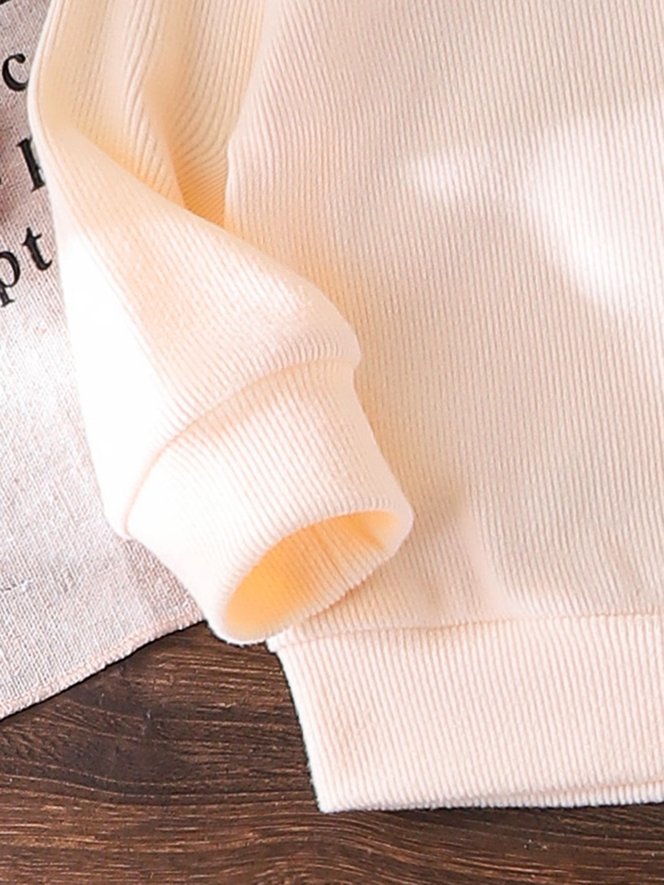 Baby Girls Spring/Autumn Long-Sleeve Peter Pan Collar Lace Sweatshirt  and Pants Two-Piece Set