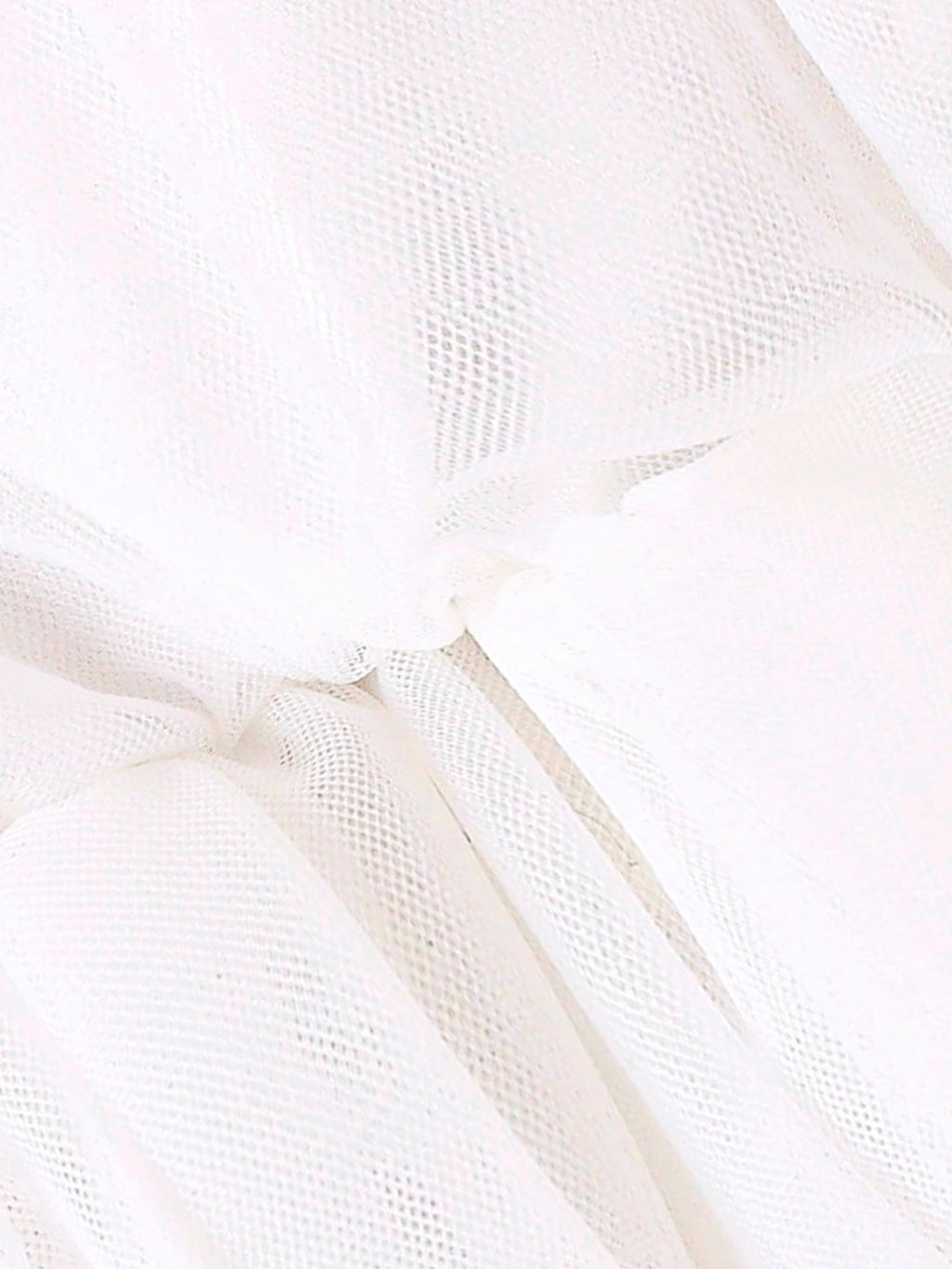 Baby Girls White Tulle Romper Dress With Bow Headband