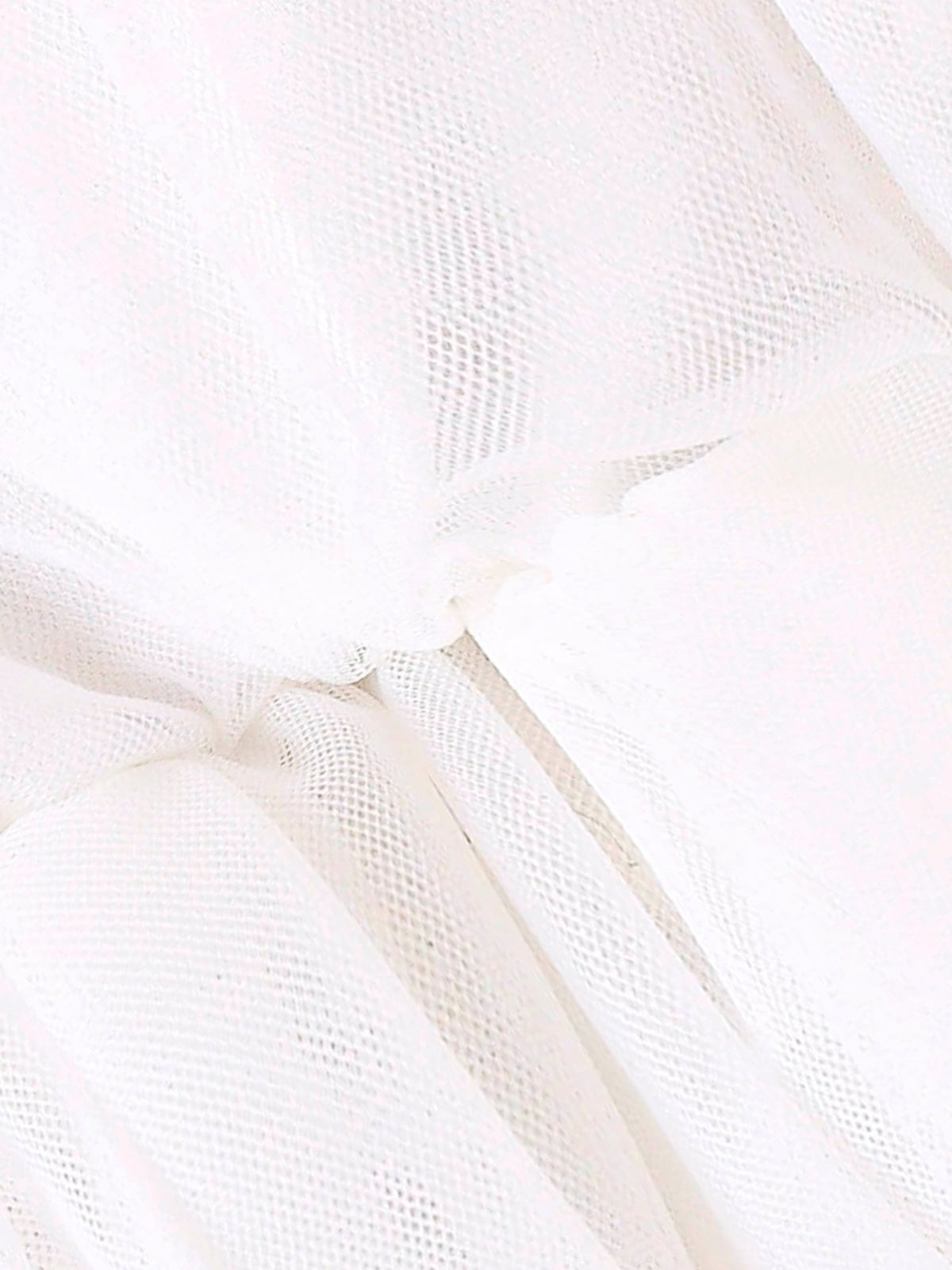 Baby Girls White Tulle Romper Dress With Bow Headband