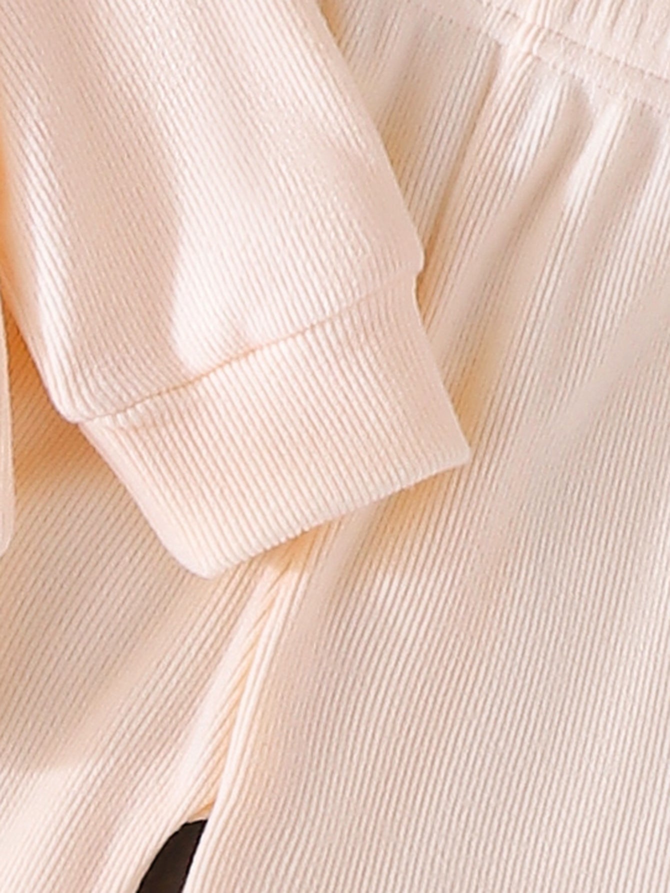 Baby Girls Spring/Autumn Long-Sleeve Peter Pan Collar Lace Sweatshirt  and Pants Two-Piece Set