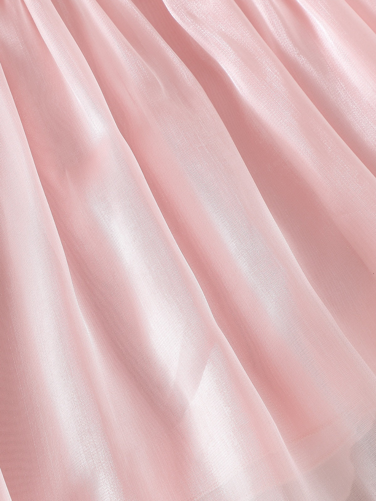 Baby Girl's Summer Pink 3D Rose Short-Sleeved Tulle Dress Princess