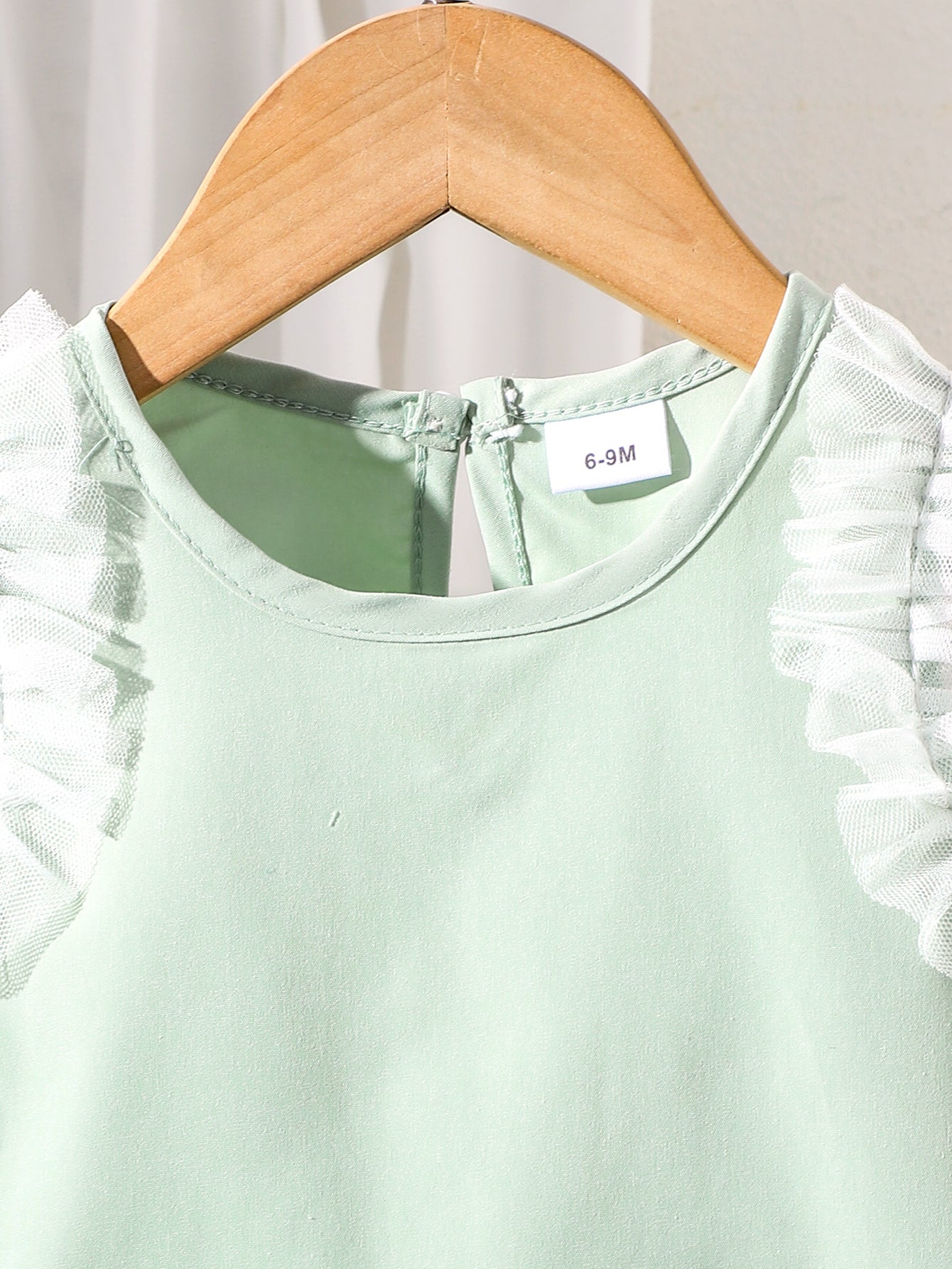 Baby Girls Green Sleeveless Irregular Top And Long Pleated Skirt With One Bag Three-Piece Set