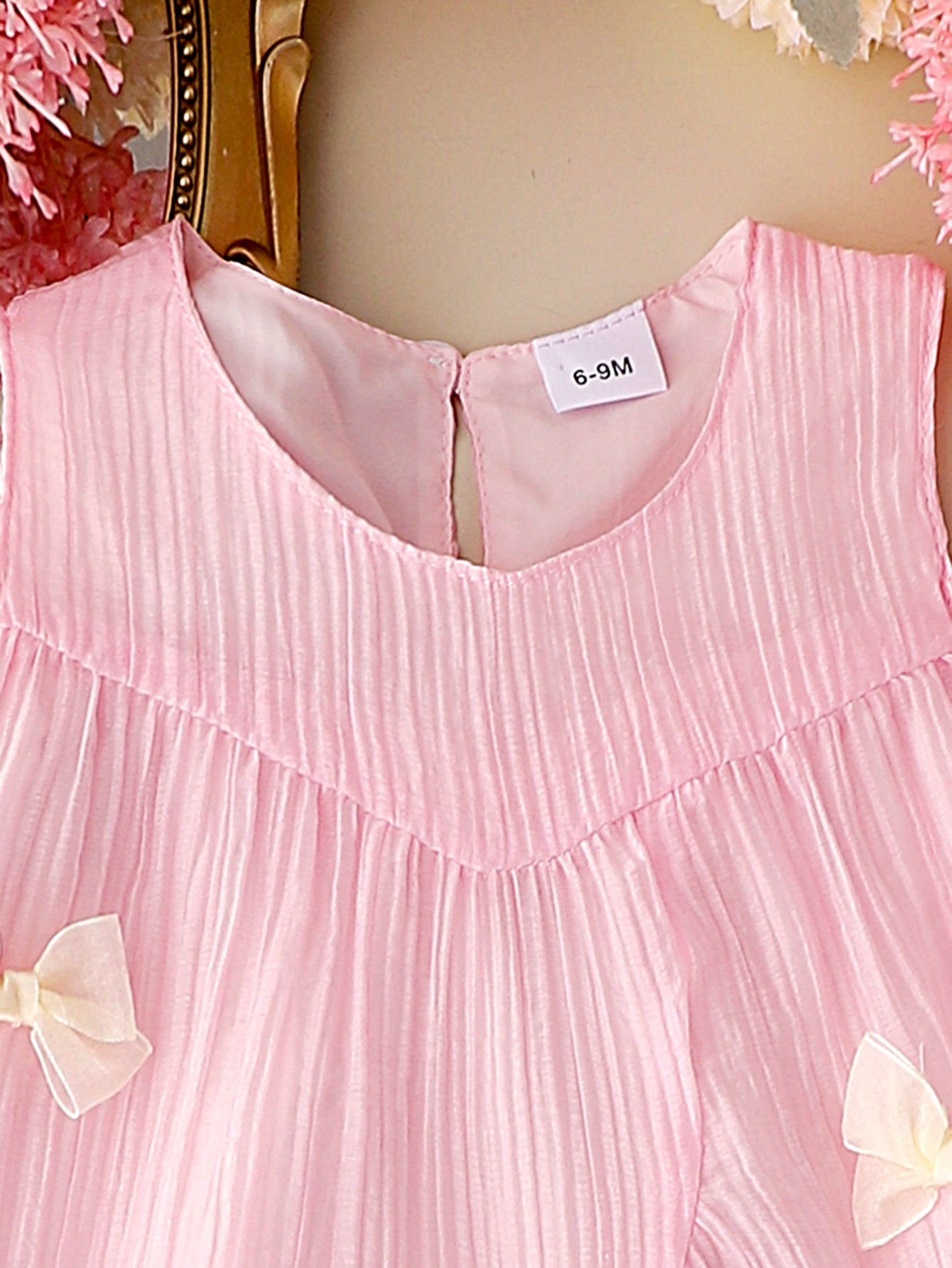 Baby Girls Pink Chiffon A-Line Dress
