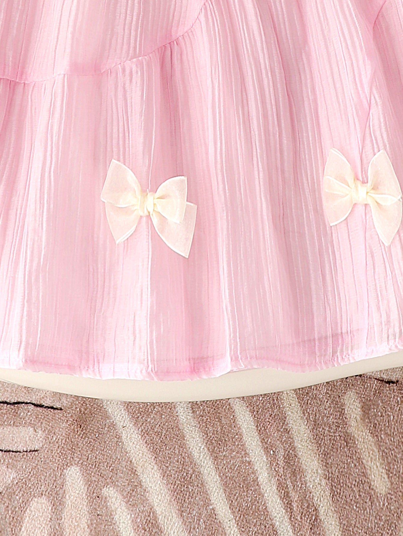 Baby Girls Pink Chiffon A-Line Dress
