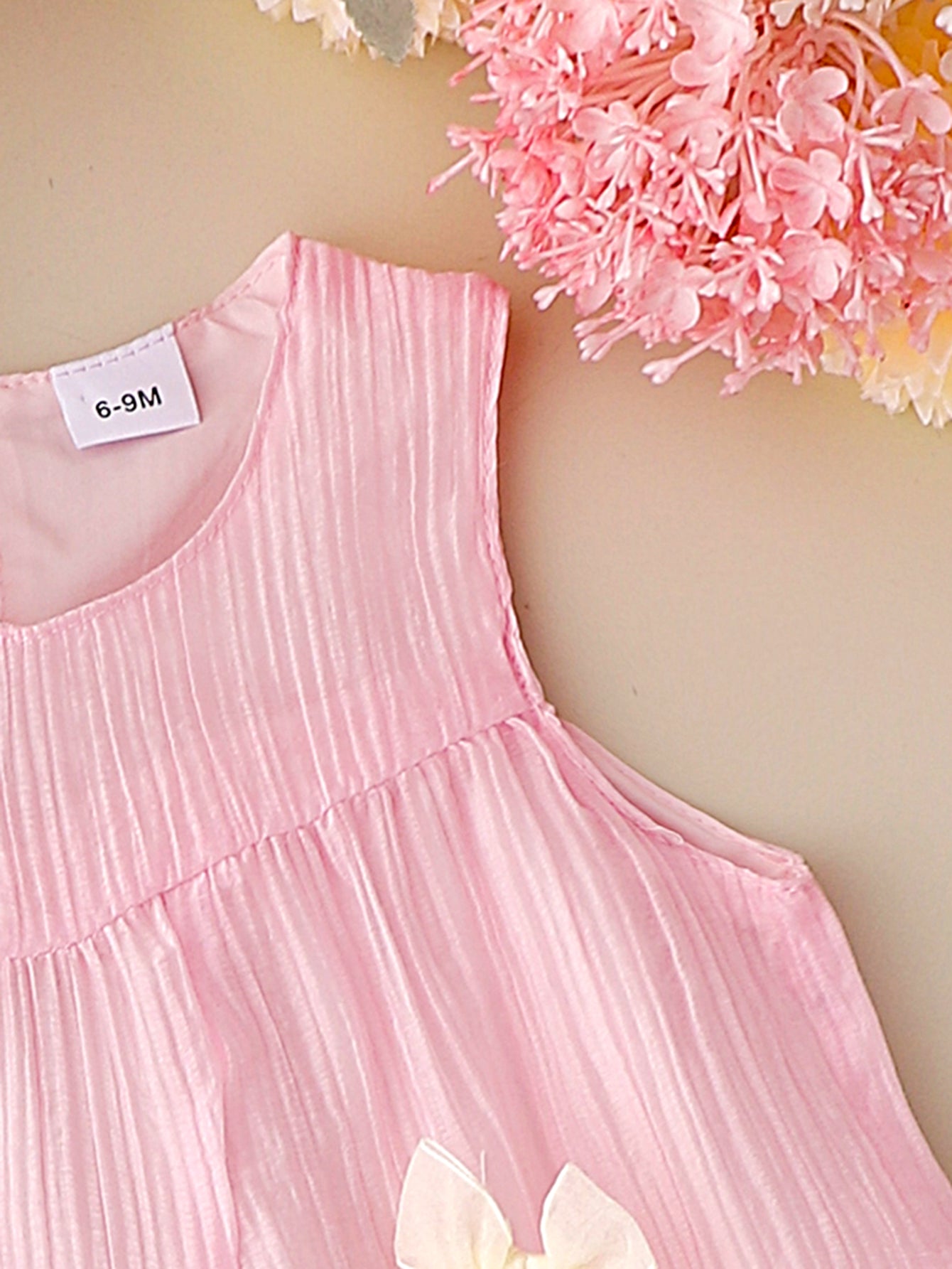 Baby Girls Pink Chiffon A-Line Dress